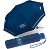 Scout Ombrello tascabile per bambini riflettente - Police Car, Blu, 90 cm, Riflettente, rotondo