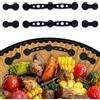 Torven [2/4 Pezzi] Calamite per Friggitrice ad Aria - Magnetini in Silicone per Resistente al Calore Evitare che la Carta Forno Copra il Cibo, Con Friggitrici ad Aria Ninja, Philips, Cosori (Nero, 2)