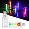 GSOWO 2 lampadine da auto 10 in 1 retrò, illuminazione interna a LED USB con touch e dimmerabile, 10 modalità e 7 colori, mini illuminazione interna per campeggio, decorazione festività, feste, camera