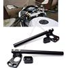 Fullibars Kit Semimanubri compatibile con Kawasaki Ninja 250 EX250 Ninja 300 EX300 2008-2018 Kit manubrio Accessori CNC Alluminio