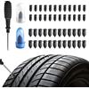 Brelet 50 Pezzi Chiodi per Riparazione Pneumatici Sottovuoto, Kit Riparazione Pneumatici in Gomma, Chiodi in Gomma a Spirale, Fornito con Cacciavite, per Auto, Moto, Camion e Bici (25S+25L)