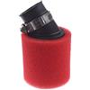OQUGRHR Filtro dell'aria rosso 32 mm in schiuma piegata per ATV, quad, dirt bike da 50 cc, 110 cc, 125 cc