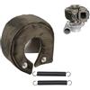 HERCHR Turbo Shield, Fibra di Vetro Singola Turbo Scudo Termico Coperta Barriera Turbo Caricabatterie Avvolgimento Protettivo per T3/GT35/GT37/GT40/GT42