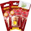 AREON auto deodorante profumo fresco 4 ml - Diffusore di profumo di anguria - appeso bottiglia con copertura in legno naturale, a lunga durata, set di 3
