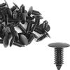 A ABSOPRO Automobile Fissaggio 8mm Foro Dia Bullone Rivetti Clip Plastica Nero(30Set)