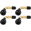 A ABSOPRO 4 Pezzi Valvola Universale Senza Camera d'Aria PVR60 - Moto - Tono Oro