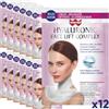 Winter Maschera al Collagene Marino con Acido Ialuronico Monouso Collo-Décolleté Antirughe e Rassodante con Collagene Idrolizzato, Acido Ialuronico e Peptidi per Lifting e Idratazione Profonda x12