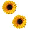 Opemg 2 fermagli per capelli gialli a forma di girasole | Fermagli per capelli con fiore | Accessori per vacanze al mare - Forcine per capelli, clip e fermagli per capelli a forma di girasole
