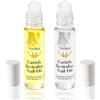 MKNZOME Nail Oil Cuticle, 2PCS Roll-On Nail Oil Treatment per Unghie Danneggiate, Penna Idratante e Nutriente per Cuticole, Set per la Cura Delle Cuticole per Riparare Unghie Screpolate e Secche