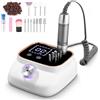 Zawaer Fresa per Unghie 45,000RPM, Professionale Lima Elettrica per Unghie, Touchscreen, con Punta in Ceramica Kit Unghie, Salone Manicure Set e Pedicure Elettrico per Semipermanente Gel Oro