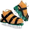 Seruno X Scarpe Chiodate per Prato - Aeratore Manuale con 26 Punte in Acciaio per Arieggiatore Giardino, Cinghie Regolabili 900D - Arieggiatore Prato Efficace per Tutte Le Taglie, Verde