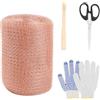 XHYASD Nastro in Rame 12m x 127mm per Lumache, Recinzione Anti-lumache in Metallo per Giardino, Filo di Rame a Doppio Strato per Aiuole Rialzate con Guanti e Forbici, Anti-lumache e Anti-roditori
