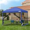 VIVOHOME Gazebo Pop-up Impermeabile 3x3m da Giardino Tenda Pieghevole con Struttura in Metallo Porte con Cerniera e Sacca di Trasporto per Campeggio Picnic e Feste all'Aperto