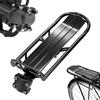 PORFOYO Portapacchi Retrattile Per Mountain Bike, Bici Da Corsa E City Bike, In Lega Di Alluminio, Portata Massima 10 Kg, Nero