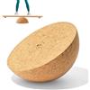 PORFOYO Semisfero in sughero, Balance Trainer Ø15 cm, in sughero naturale, palla di equilibrio, emisfero per yoga, fascia, coordinazione, Balance Boards & fitness training, 15 x 7 cm