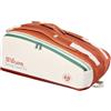 Wilson Lauren Garros 2026 - Borsa per racchetta da tennis, 9 pezzi, colore: Crema