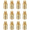 PATIKIL 25 Grani Inserto in Ottone con Freccia per Tiro con L'Arco, 16 Confezione Inserto Vite Rame Ottone Freccia per 0,244/6,2mm Frecce in Carbonio