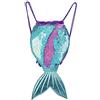 YAAVAAW Zaino Paillettes Bambina Coda di Sirena Reversibile,20 * 30cm Borsa Zaino Bimba Glitter Scintillanti con Corda,Magico Moda Borsa Danza e Sport per Viaggi,Spiaggia,Ragazza,Donne,Adolescenti