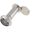 HOJLKLD Spioncino in ottone massiccio a 180 gradi, per porte da 3,5 cm a 6,3 cm, diametro tubo 1,5 cm, con copertura per la privacy, per ufficio, casa, hotel (nichel satinato)