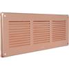 La Ventilazione GRA30R Griglia di Ventilazione in rame, Rettangolare da Sovrapporre con rete antinsetti, dimensioni 340x140 mm