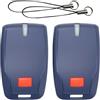 BOULESENM 2 Pezzi Telecomando per Porta di Garage per Mitto 2 B RCB, 433 MHz Telecomando di Ricambio per Porta di Garage, Compatibile con Porte di Garage