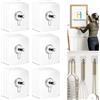 Hanyousheng 30PCS Ganci Adesivi per Quadri, Appendi Quadri Senza Chiodi Trasparenti, Ganci Autoadesivi per Muro per Appendere Orologio, Foto, Dipinti, Poster e Cappelli (Max 5 kg)