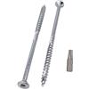 SKIR'CO (50 pezzi) Viti per legno in acciaio zincato 6,0 x 120 mm, testa svasata Torx, tipo 17, viti per truciolato, filettatura parziale