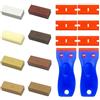 VINEST Kit di riparazione per parquet in legno con cera dura, 8 colori, kit di riparazione per piastrelle smaltate, stucco per legno, rovere, kit di riparazione per pavimenti
