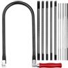 TXErfolg Set di Seghetti da Traforo con 15 Lame (4#6#8#10#12#10T14T18T24T32T) e Arco, Seghetto Manuale per Plastica e Legno, Impugnatura in Legno, Tagli di Precisione