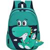 Megaser Zainetto Asilo Bambino, Zaino Dinosauri Bambino 2, 3, 4, 5 anni, Zaino Asilo Bimbo e Bimba Piccolo, Cinghie Imbottite Comodo, Regolabile, con Riflettente