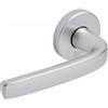 Vachette Cavalletto doppio su rosette linea Logio alluminio anodizzato argento becco di cane
