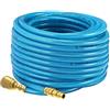 BAKAJI Tubo Aria Compressa 20 Metri Attacco Semplice Veloce Compressore Tubo a Pressione 15 bar Innesto 1/4 Rinforzato Raccordo Flessibile Leggero Resistente alle Vibrazioni e Corrosione Lunghezza (20M)