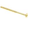 Prime-Line Viti per legno a testa piatta Phillips, n. 6 x 5,1 cm, in ottone massiccio, confezione da 25 pezzi, 9034862
