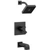 Delta Faucet Delta T17467 Ara Monitor 17 Series Vasca da bagno e doccia, T17467-BL
