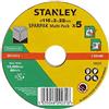 STANLEY 5 discos de corte para mampostería 115X22 mm