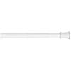 Zenna Home Bastone per tenda regolabile, senza trapano, estensibile, facile da installare, adatto al noleggio, 71-167 cm, bianco