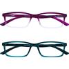 OPULIZE See - Occhiali Filtro Luce Blu Montatura Stretta Cerniere a Molla Migliorano il Sonno Gaming Computer Anti Riflesso Marrone Tartarugato Uomo Donna B9-2