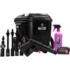 Muc-Off Idropulitrice Portatile a Batteria Moto Starter Bundle - Serbatoio 20L con 4 Lance e Detergente Moto Nano Tech