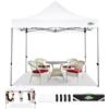 COBIZI Gazebo Esterno Resistente 3x3,Gazebo 3x3 Pieghevole Impermeabile a Freddo con Borsa da Trasporto 420D, Mercato Trading Evento Festival Campeggio Giardino, Bianco