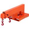 VEVOR Braccio Gru Telescopico per Carrello Elevatore, Capacità 2495 kg, Gru a Braccio Estensibile per Carrello Elevatore con Doppio Gancio, Lunghezza 120-186,7 cm, per Magazzini, Fabbriche e Cantieri