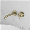 neoro F miscelatore lavabo in acciaio inox, incasso a parete,, BN0702FBC, F champagne spazzolato [Rubinetteria Bagno > Rubinetteria Lavabo]