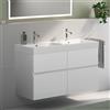 Geberit iCon lavabo doppio, evineo ineo5 evo mobile, La: 120 cm, 4 scomparti estraibili, con maniglia incassata,, 124120000+BE0980WH, iCon [Mobili da Bagno > Mobili con Doppio Lavabo]