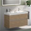Geberit iCon lavabo doppio, evineo ineo5 evo mobile, La: 120 cm, 4 scomparti estraibili, con maniglia incassata,, 124120000+BE0980OA, iCon [Mobili da Bagno > Mobili con Doppio Lavabo]
