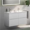 Geberit iCon Light lavabo doppio, evineo ineo5 evo mobile, La: 120 cm, 4 scomparti estraibili, con maniglia incassata,, 501838001+BE0980WM, iCon Light; iCon [Mobili da Bagno > Mobili con Doppio Lavabo]