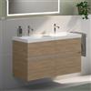 Geberit iCon Light lavabo doppio, evineo ineo5 evo mobile, La: 120 cm, 4 scomparti estraibili, con maniglia incassata,, 501838005+BE0980OA, iCon Light; iCon [Mobili da Bagno > Mobili con Doppio Lavabo]