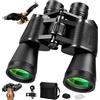 YUEJIDZ Binocolo 20 X 50 HD compatto binocolo adulto impermeabile per birdwatching, caccia, escursioni, concerti sport all'aperto, binocolo con prisma HD BAK4 + obiettivo FMC, anche portatori di occhiali