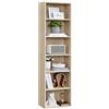 VASAGLE Libreria, Scaffale Libreria a 6 Ripiani, Scaffale Portaoggetti Aperto, 24 x 40 x 178,5 cm, per Soggiorno Studio Sala da Pranzo, Beige Naturale LBC167L01