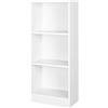 VASAGLE Libreria a 3 Scomparti con Ripiani Regolabili, Scaffale Porta Libri e Documenti per Soggiorno, Camera da Letto, Cameretta e Ufficio, 40 x 24 x 93 cm, Bianco LBC103W
