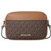 Michael Kors Jet Set Small Signature Logo Camera Crossbody Bag Brown