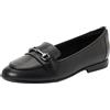 Clarks FinjaLoafer Y. Childrens Black Leather, 7
